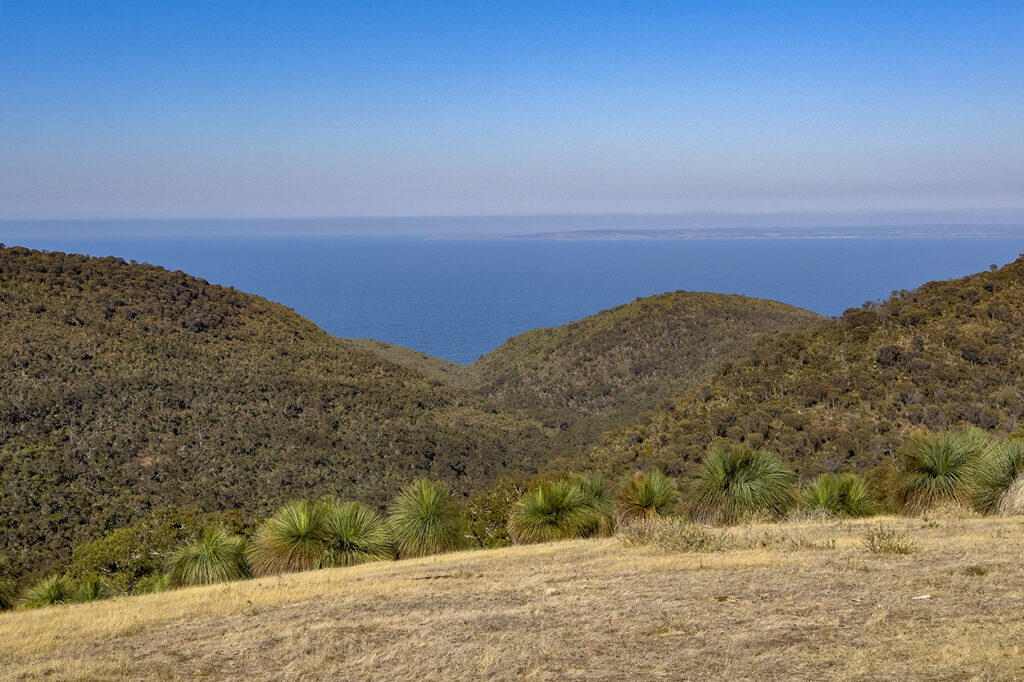 Kangaroo Island on the horizon