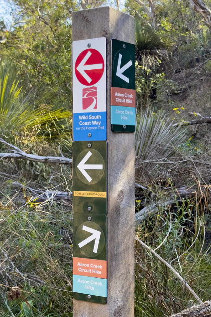 Great signage along the track