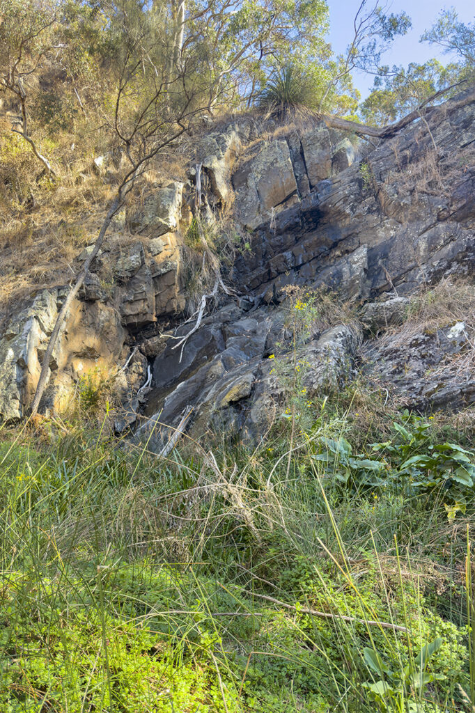 The dry waterfall